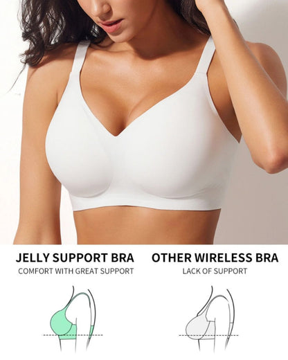 Jelly Wireless Women Comfortable Push Up Bra