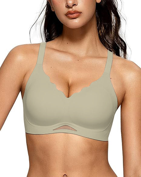 Women's Sheer Mesh Seamless Bra
