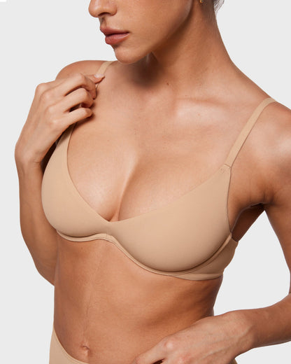 Unlined Underwire Sexy Demi Balconette Bras
