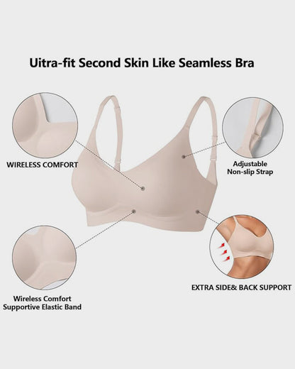Seamless Soft Support Push Up Bra