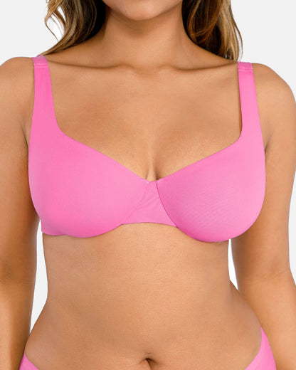 Underwire Adjustable Deep V-neck Bra
